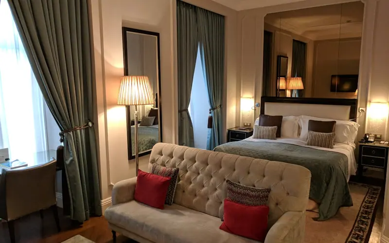 Classic hotel room interior